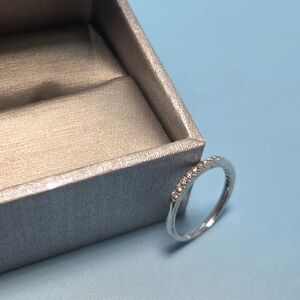 1/4 Carat 10k White Gold Diamond Band